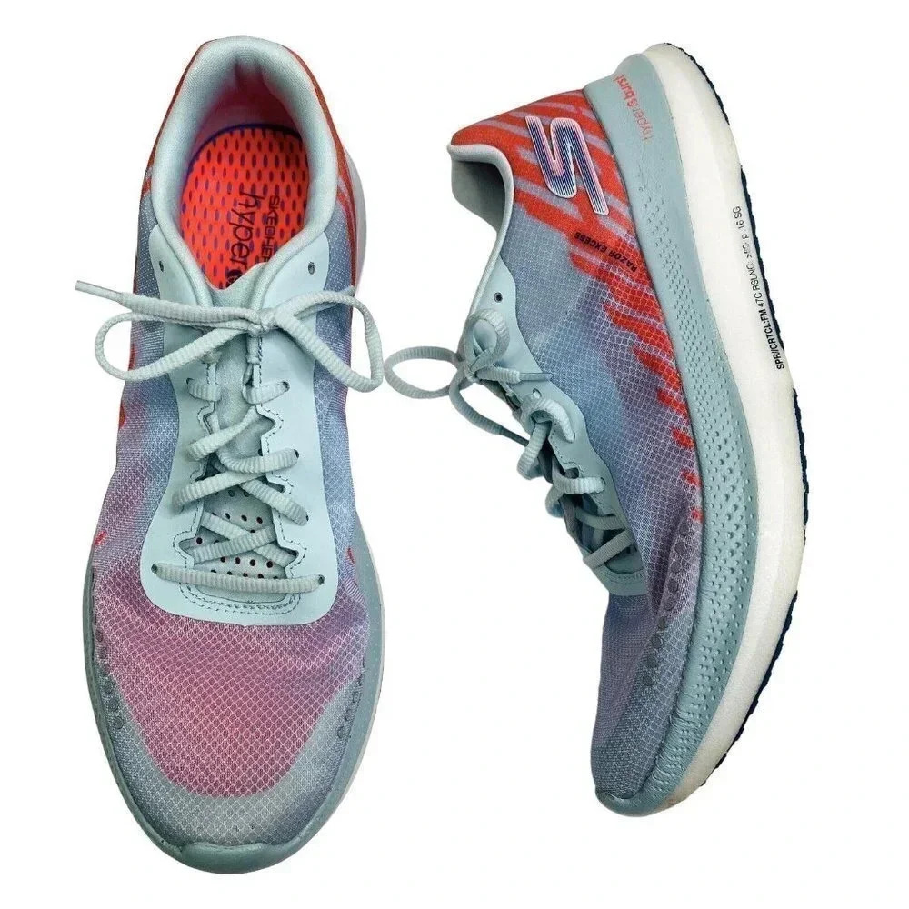 🏷️ Skechers gorun razor excess slate Blue pink Women’s Size 9